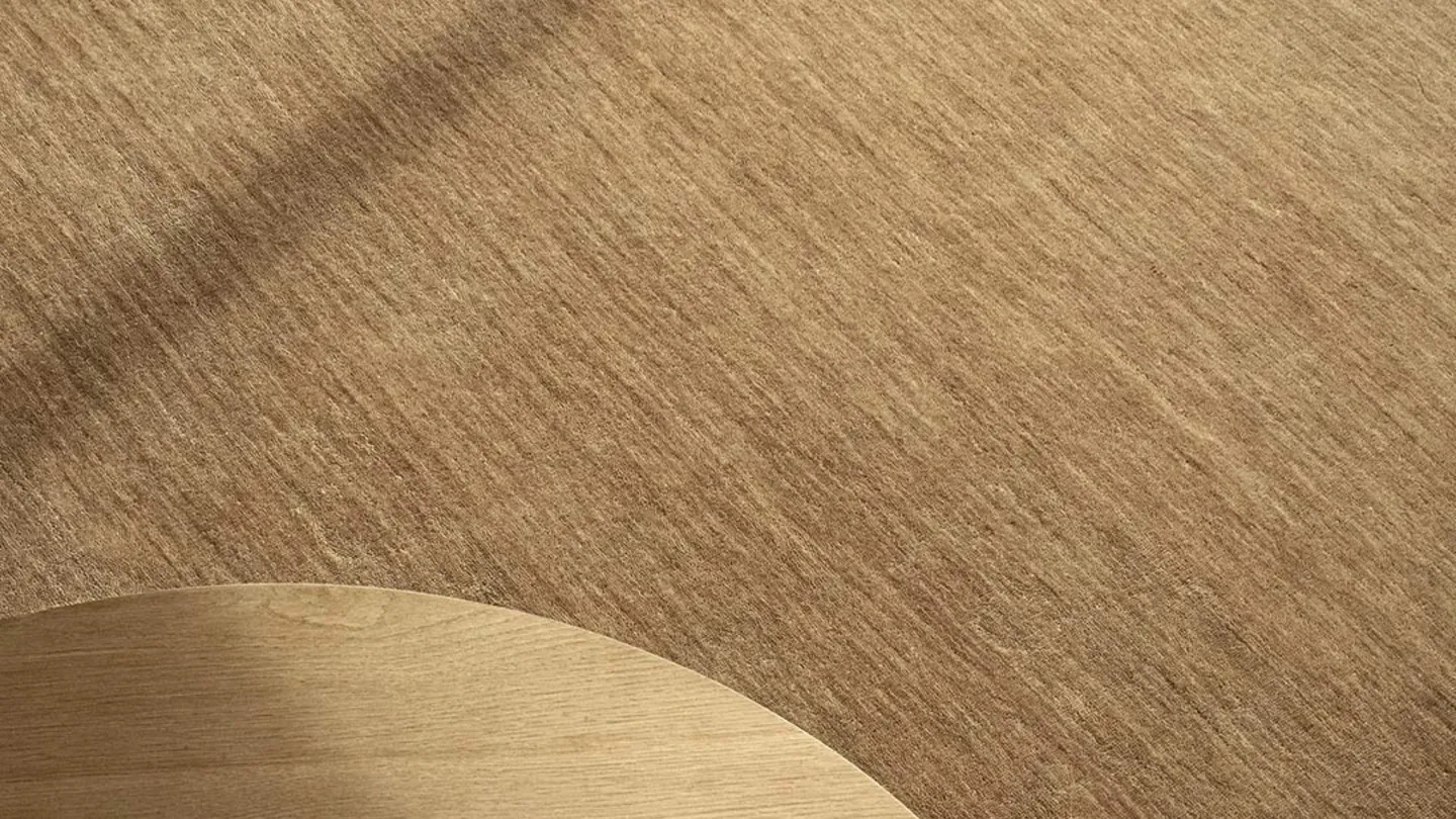 Close-up of textured beige carpet flooring