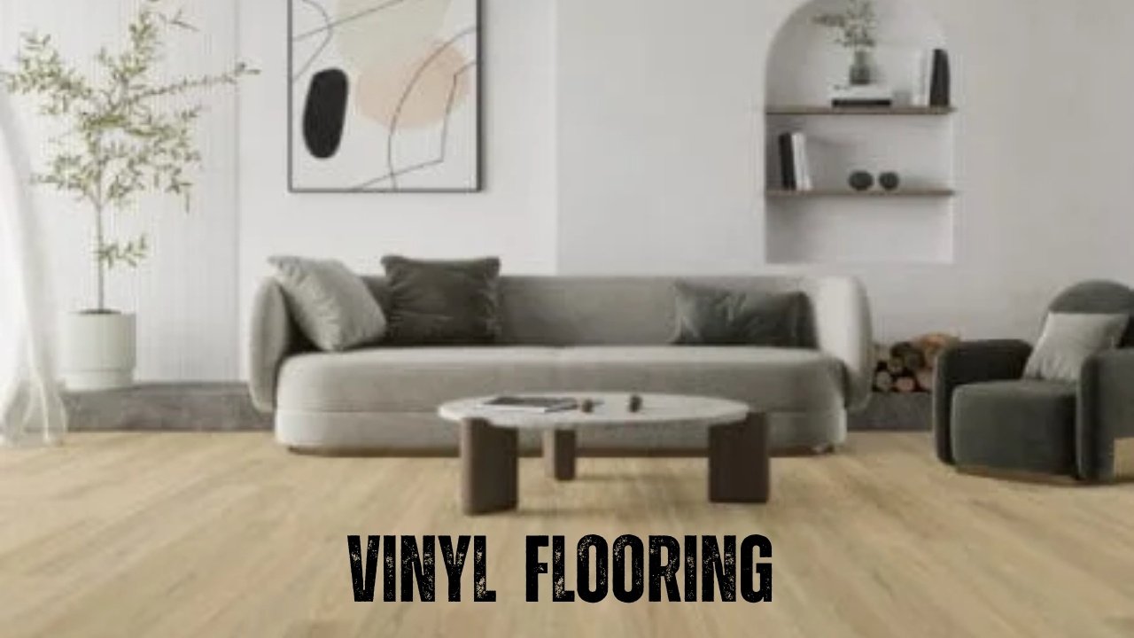 Modern living room with vinyl flooring in Frankston home
