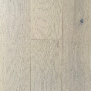 Light-toned Shell hybrid flooring for a fresh, airy interior look. Light-toned Shell hybrid flooring with coastal-inspired finish.