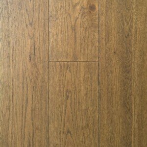 Rich-toned Sorrento hybrid flooring with natural wood grain. Sorrento hybrid flooring with rich warm wood grain finish.